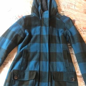 Bench long pea coat size medium